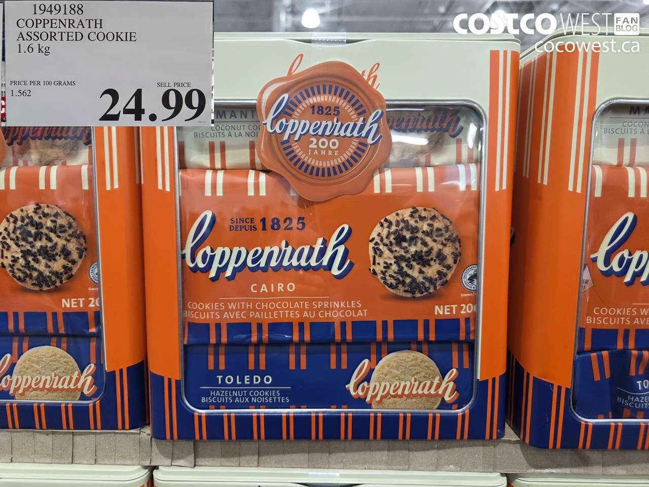 1949188 COPPENRATH ASSORTED COOKIE 1.6 kg $24.99