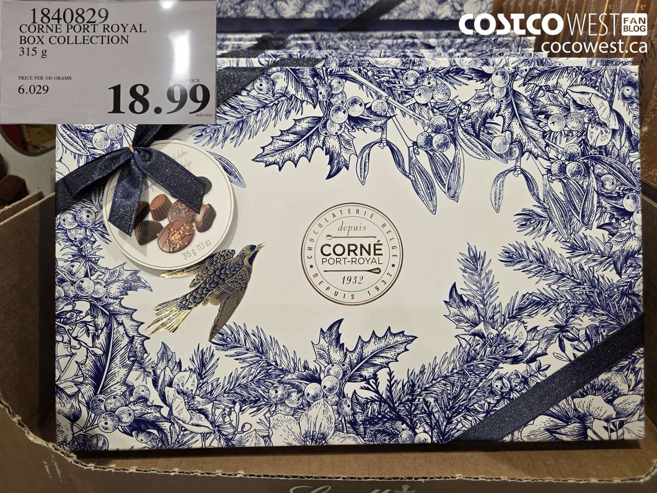1840829 CORNE PORT ROYAL BOX COLLECTION 315G $18.99