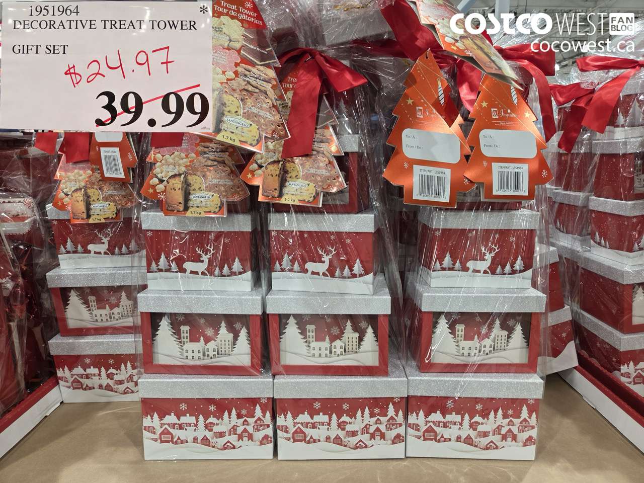 1951964 DECORATIVE TREAT TOWER GIFT SET $24.97