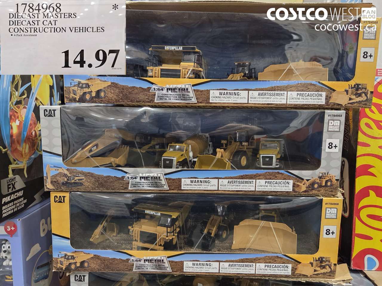 1784968 DIECAST MASTERS DIECAST CAT CONSTRUCTION VEHICLES  $14.97