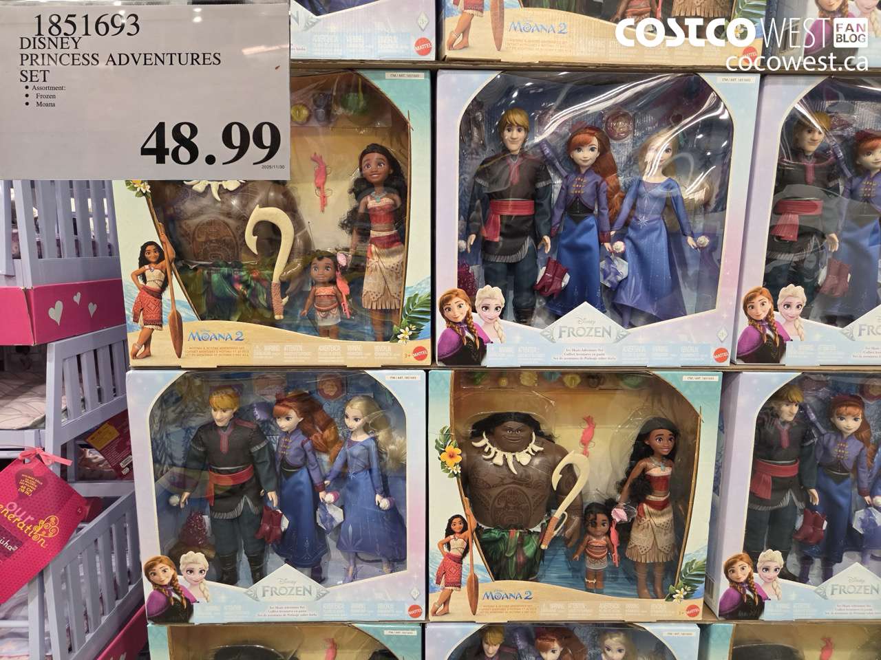 1851693 DISNEY PRINCESS ADVENTURES SET $48.99