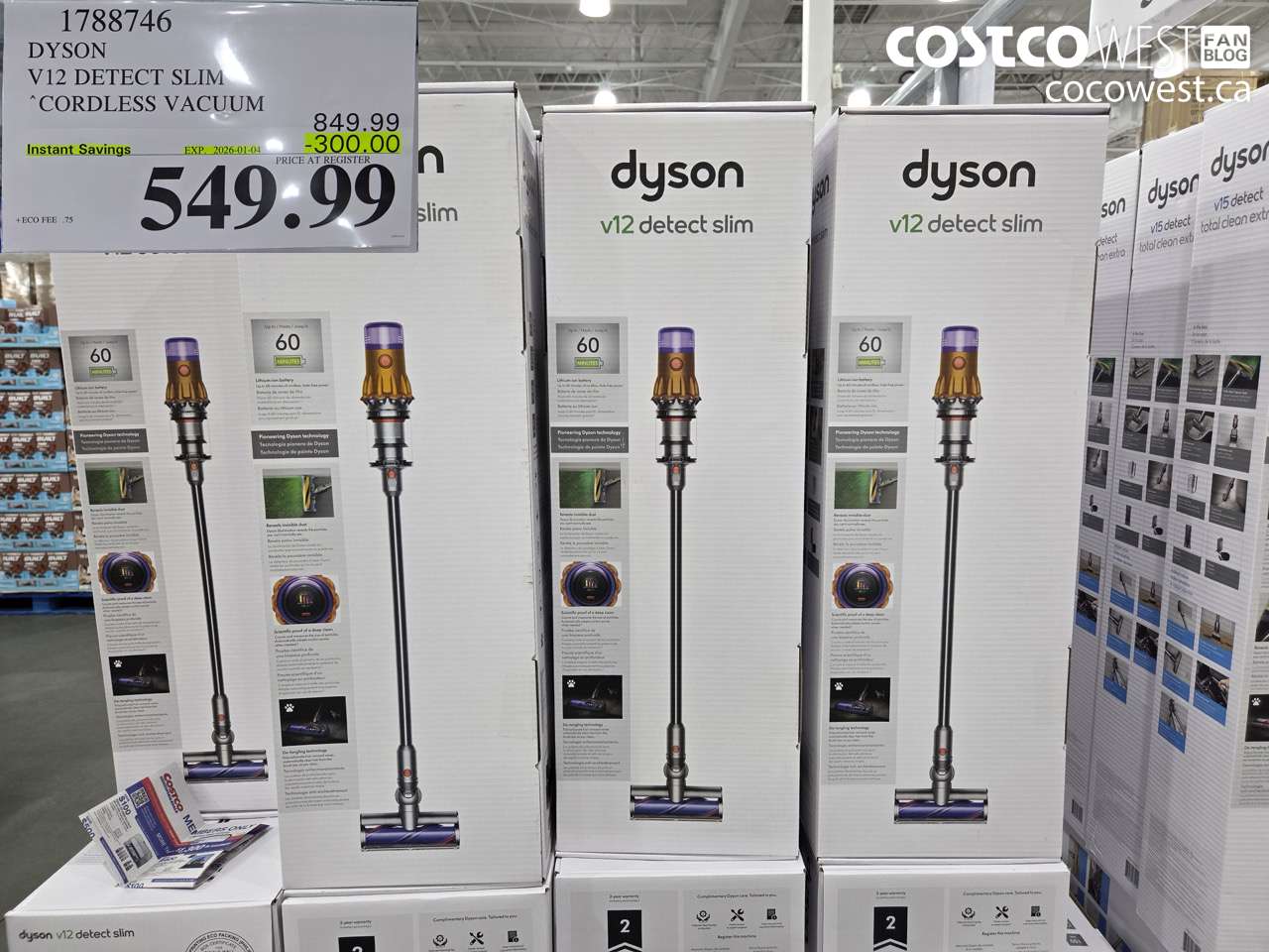 1788746 DYSON V12 DETECT SLIM CORDLESS VACUUM ($300.00 INSTANT SAVINGS EXPIRES ON 2026-01-04) $549.99