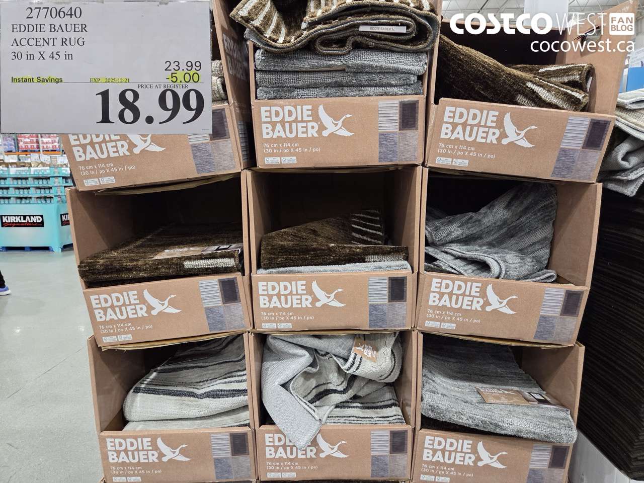 2770640 EDDIE BAUER ACCENT RUG 30 IN X 45 IN ($5.00 INSTANT SAVINGS EXPIRES ON 2025-12-21) $18.99