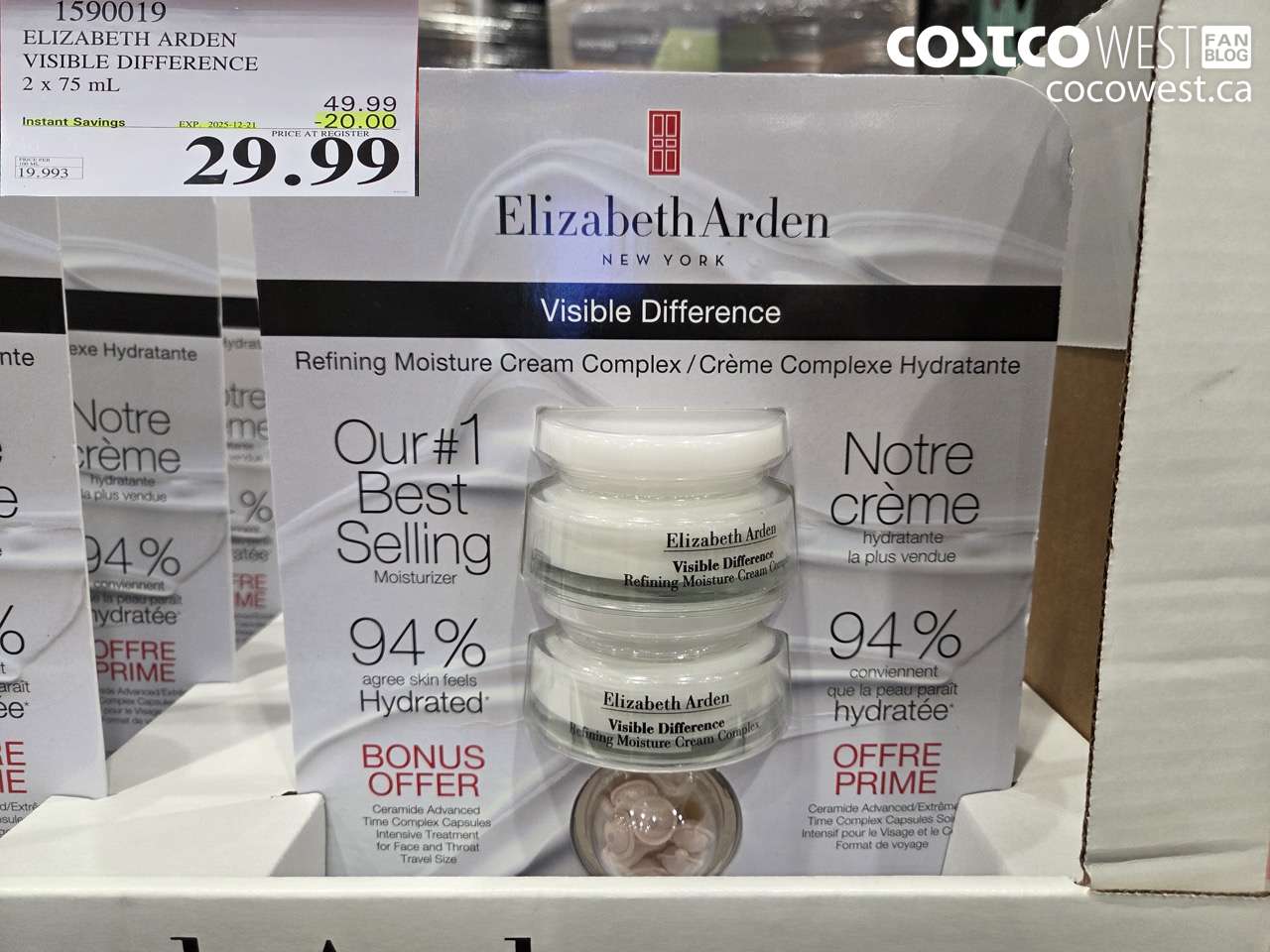 1590019 ELIZABETH ARDEN VISIBLE DIFFERENCE 2 X 75 ML ($20.00 INSTANT SAVINGS EXPIRES ON 2025-12-21) $29.99