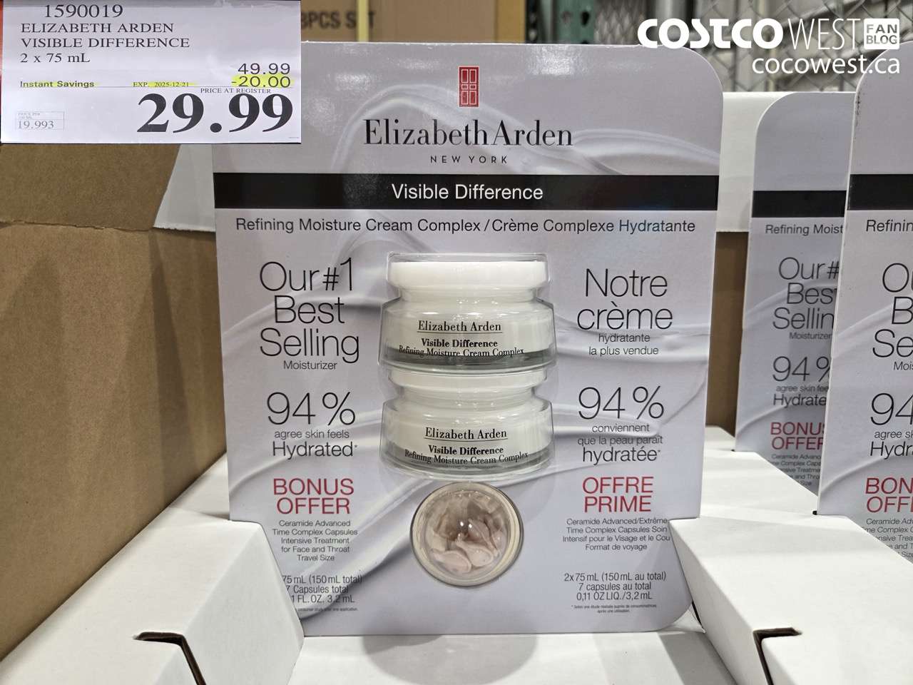 1590019 ELIZABETH ARDEN VISIBLE DIFFERENCE 2 X 75 ML ($20.00 INSTANT SAVINGS EXPIRES ON 2025-12-21) $29.99