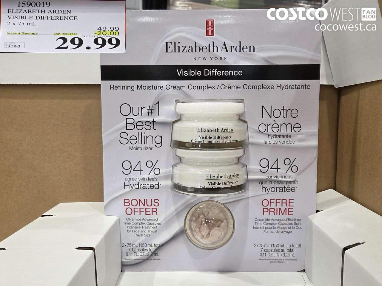 1590019 ELIZABETH ARDEN VISIBLE DIFFERENCE 2 X 75 ML ($20.00 INSTANT SAVINGS EXPIRES ON 2025-12-21) $29.99