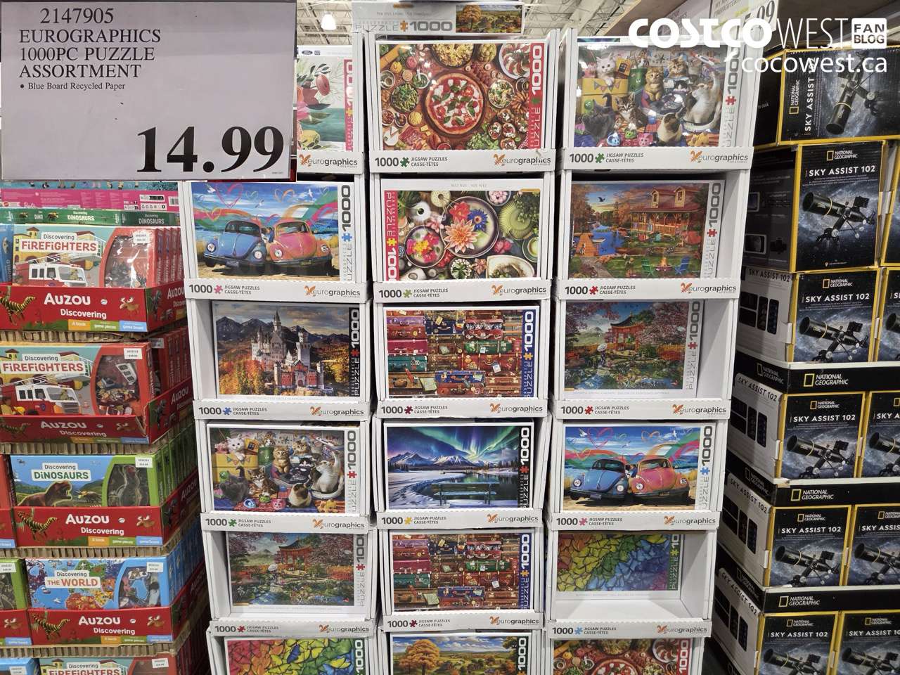 2147905 EUROGRAPHICS 1000PC PUZZLE ASSORTMENT $14.99