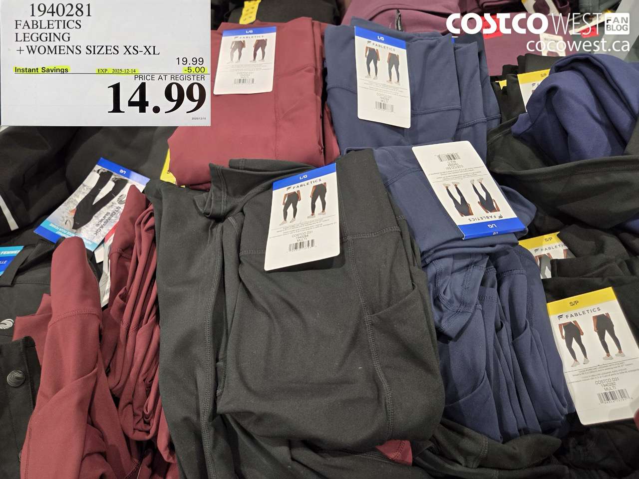 1940281 FABLETICS LEGGING WOMENS SIZES XS-XL ($5.00 INSTANT SAVINGS EXPIRES ON 2025-12-14) $14.99