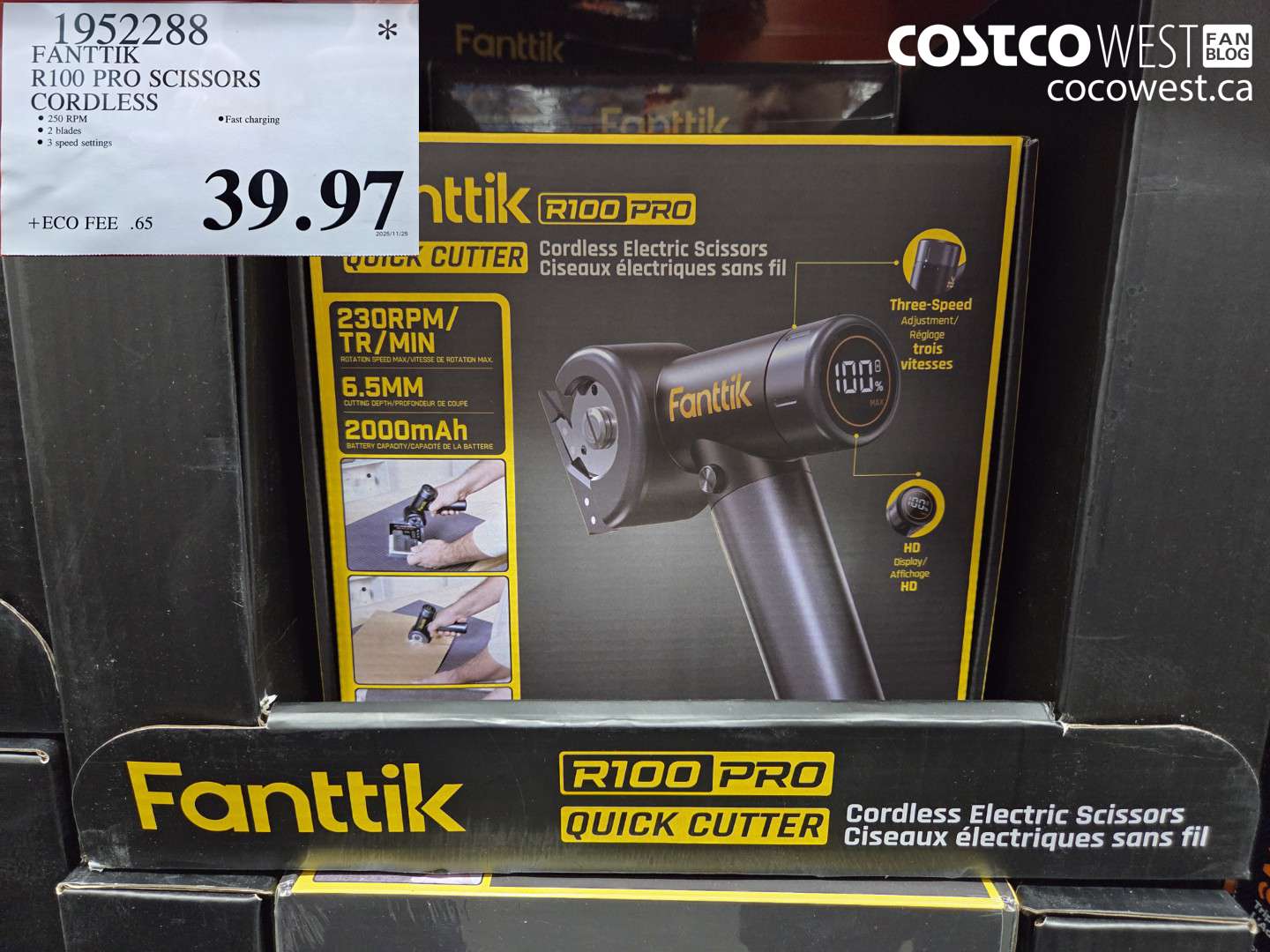 1952288 FANTTIK R100 PRO SCISSORS CORDLESS $39.97