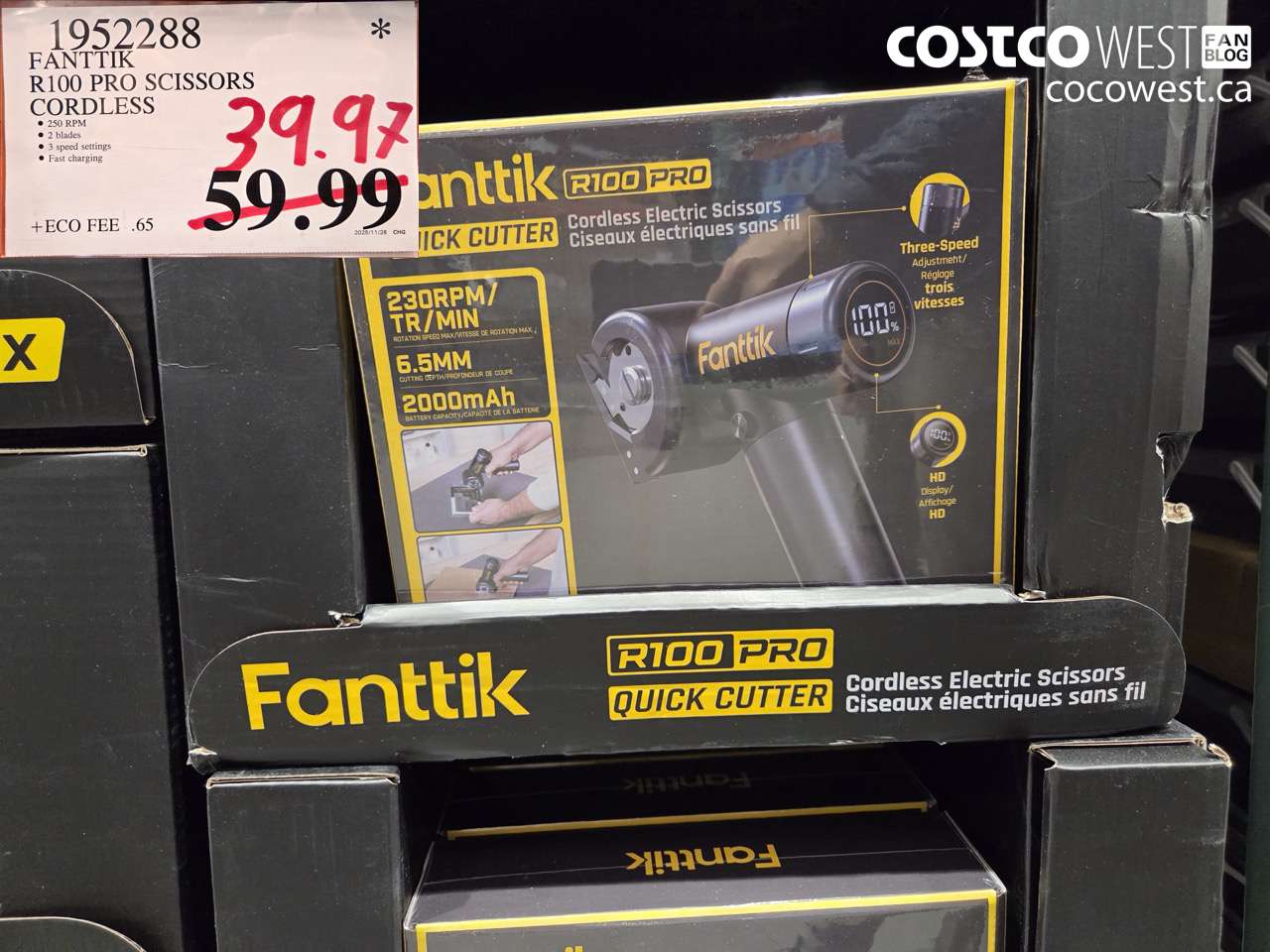 1952288 FANTTIK R100 PRO SCISSORS CORDLESS $39.97