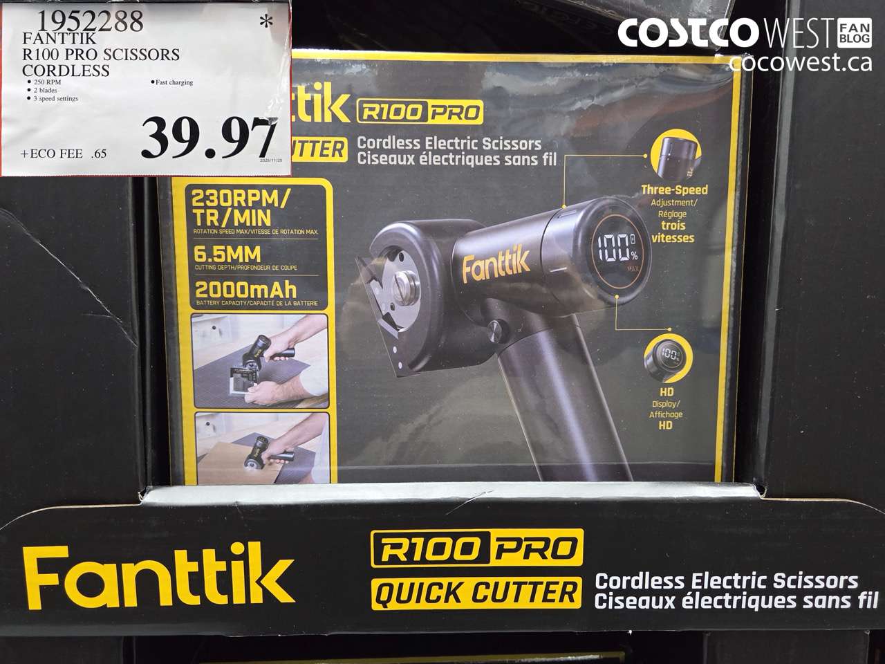 1952288 FANTTIK R100 PRO SCISSORS CORDLESS $39.97