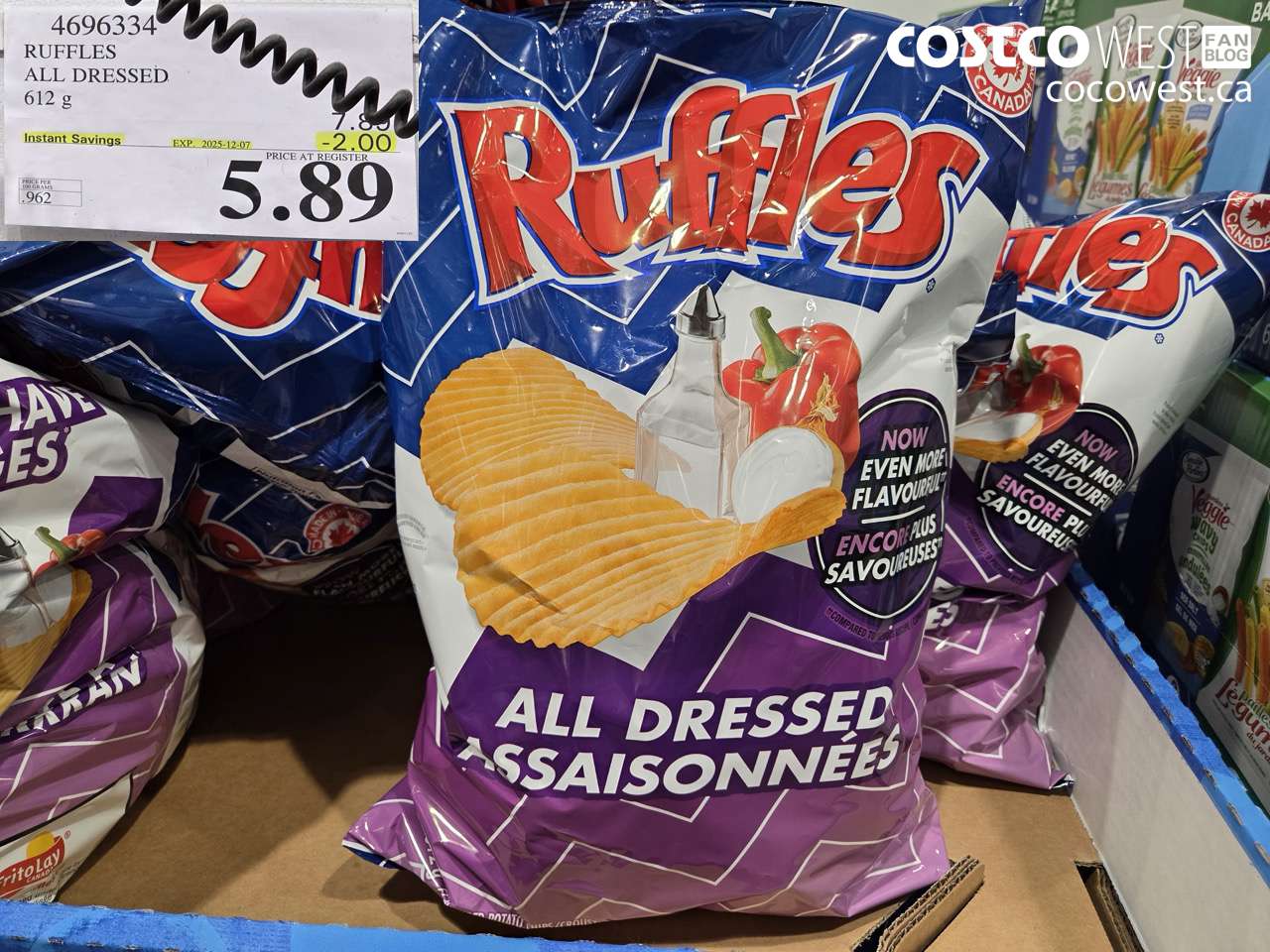 4696334 FRITO LAY RUFFLES ALL DRESSED 612G ($2.00 INSTANT SAVINGS EXPIRES ON 2025-12-07) $5.89