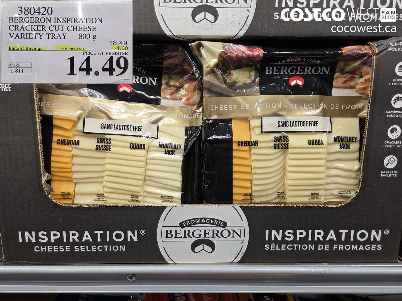 380420 FROMAGERIE BERGERON INSPIRATION PACK 800 g ($4.00 INSTANT SAVINGS EXPIRES ON 2025-12-21) $14.49