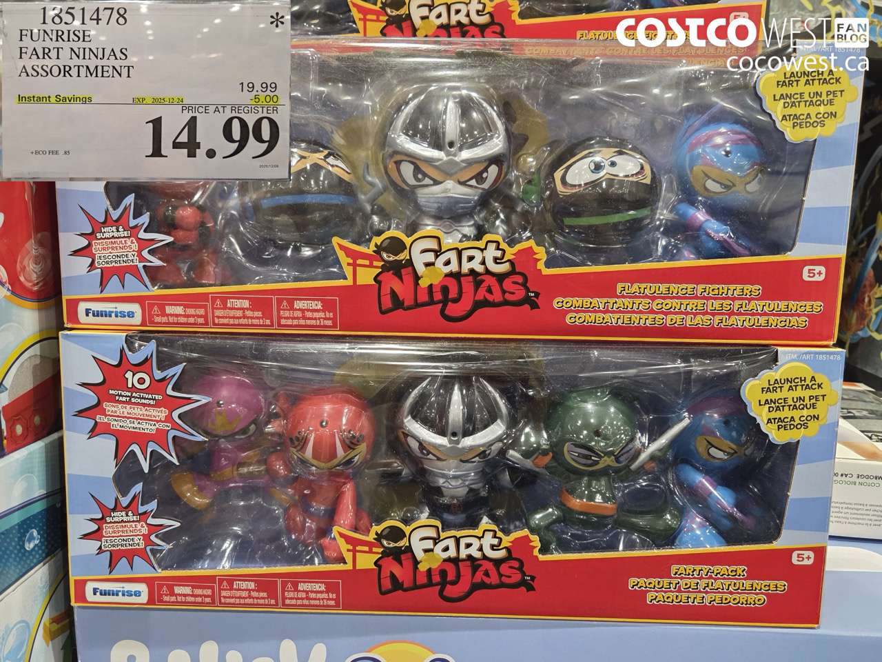 1851478 FUNRISE FART NINJAS ASSORTMENT ($5.00 INSTANT SAVINGS EXPIRES ON 2025-12-24) $14.99
