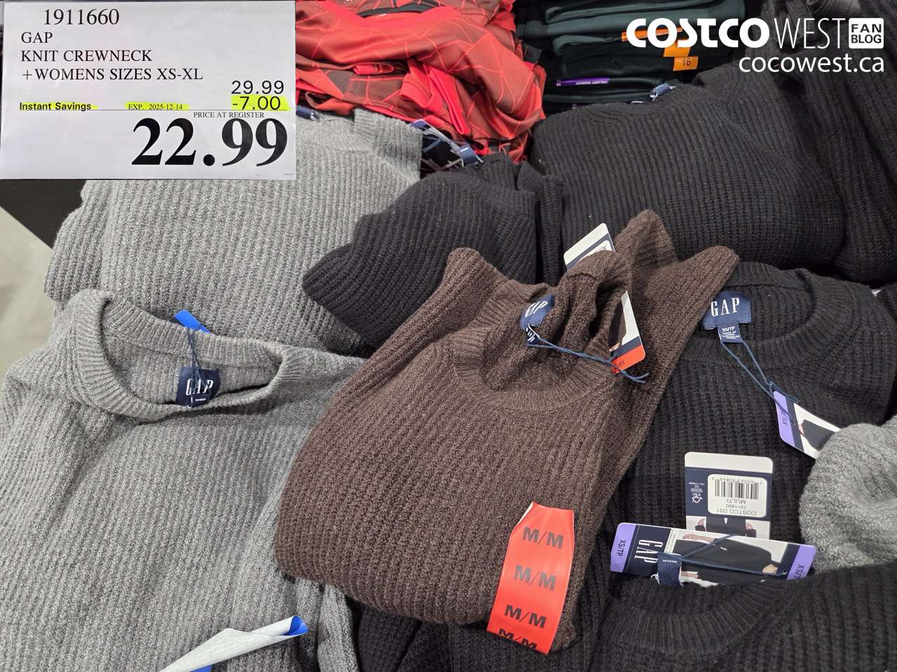 1911660 GAP KNIT CREWNECK WOMENS SIZES XS-XL ($7.00 INSTANT SAVINGS EXPIRES ON 2025-12-14) $22.99