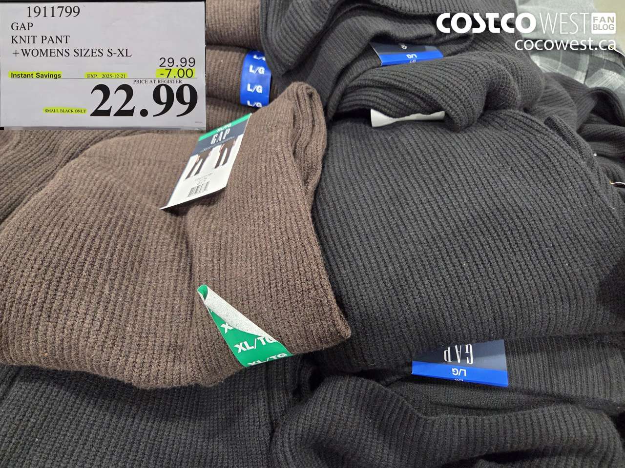 1911799 GAP KNIT PANT WOMENS SIZES S-XL ($7.00 INSTANT SAVINGS EXPIRES ON 2025-12-21) $22.99