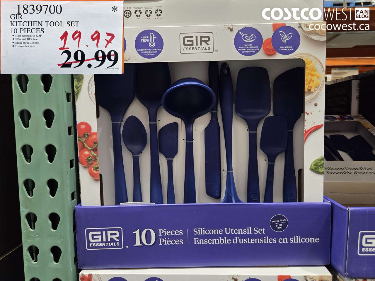 1839700 GIR KITCHEN TOOL SET 10 PIECES $19.97