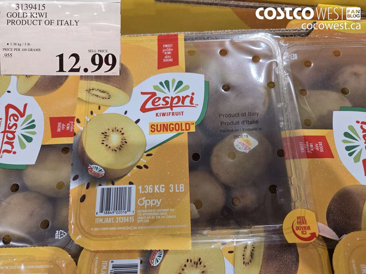 3139415 GOLD KIWI FRUIT PRODUCT OF ITALY $12.99