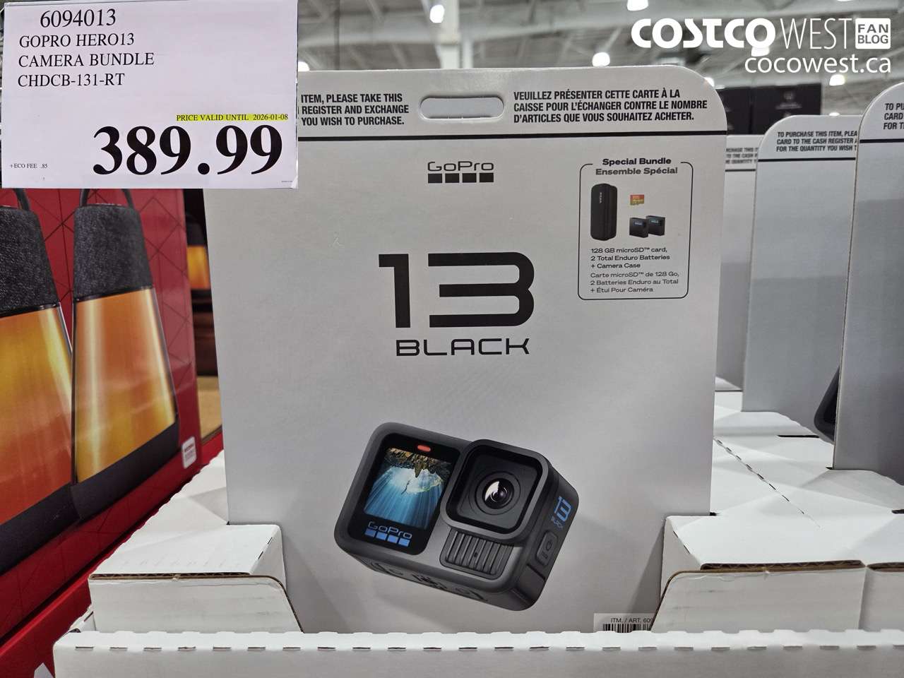 6094013 GOPRO HERO 13 CHDCB-131-RT BUNDLE (EXPIRES ON 2026-01-08) $389.99