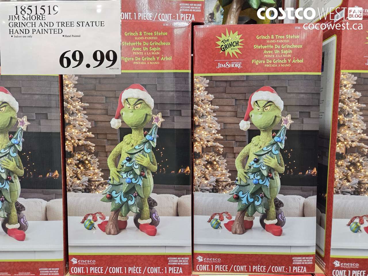 1851519 GRINCH STEALING TREE STATUE BY JIM SHORE $69.99