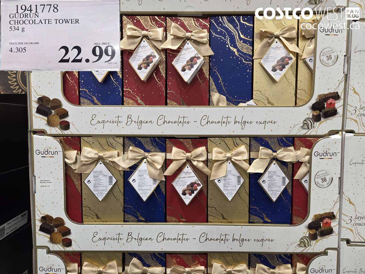 1941778 GUDRUN CHOCOLATE TOWER 534G $22.99