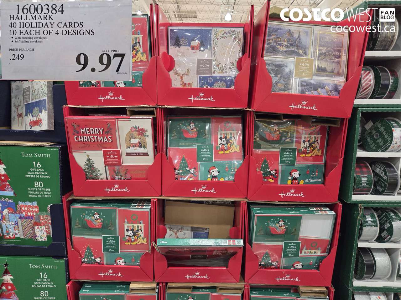 1600384 HALLMARK 40 HOLIDAY CARDS 10 EACH OF 4 DESIGNS $9.97