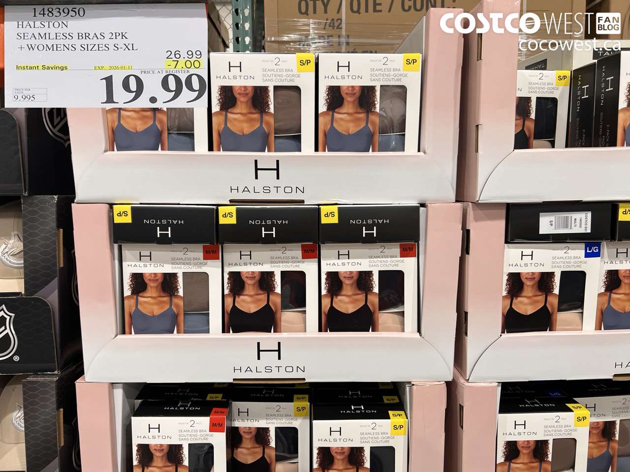 1483950 HALSTON SEAMLESS BRA 2PK LADIES SIZES S-XL ($7.00 INSTANT SAVINGS EXPIRES ON 2026-01-11) $19.99