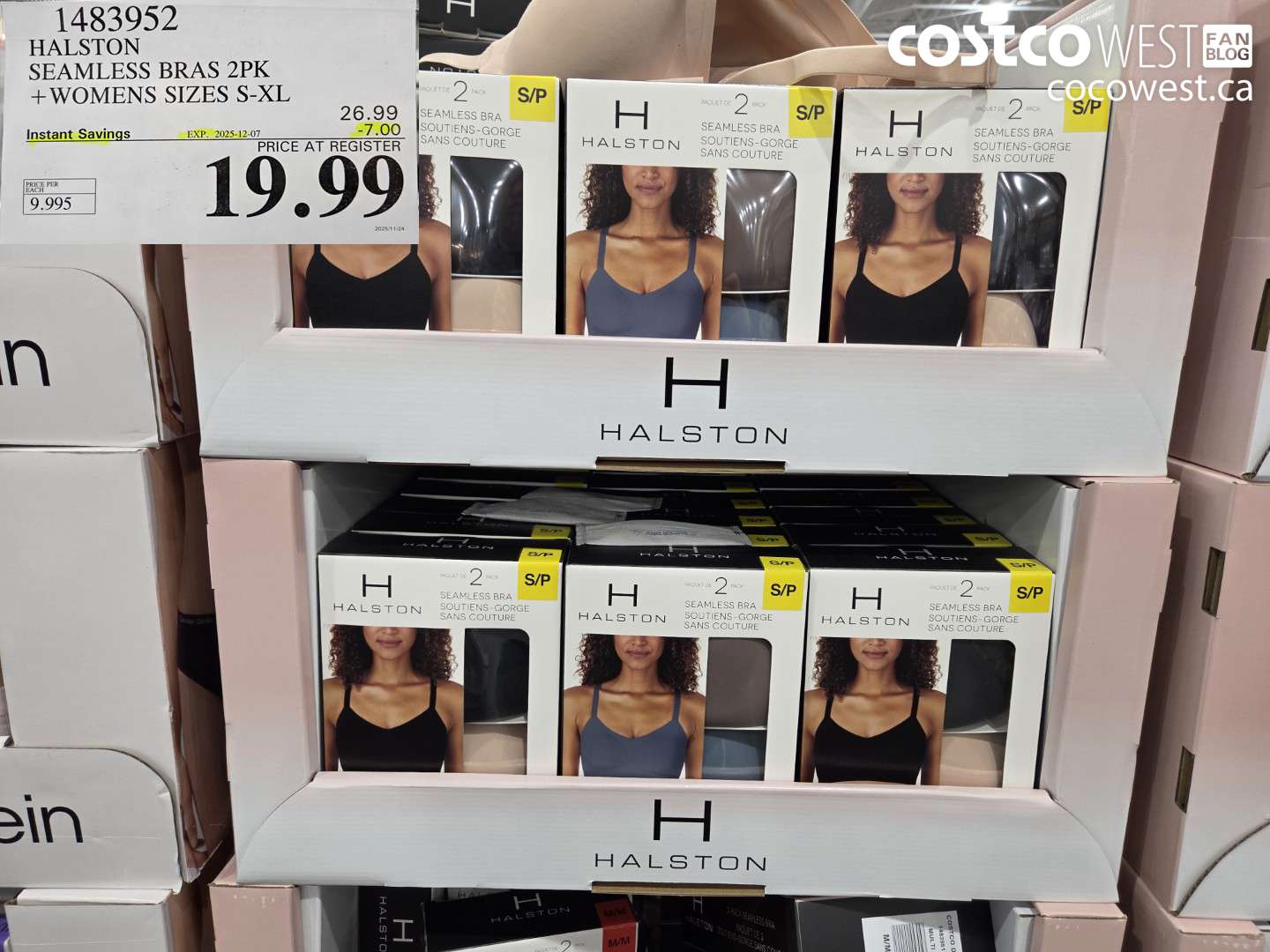1483952 HALSTON SEAMLESS BRA 2PK LADIES SIZES S-XXL ($7.00 INSTANT SAVINGS EXPIRES ON 2025-12-07) $19.99
