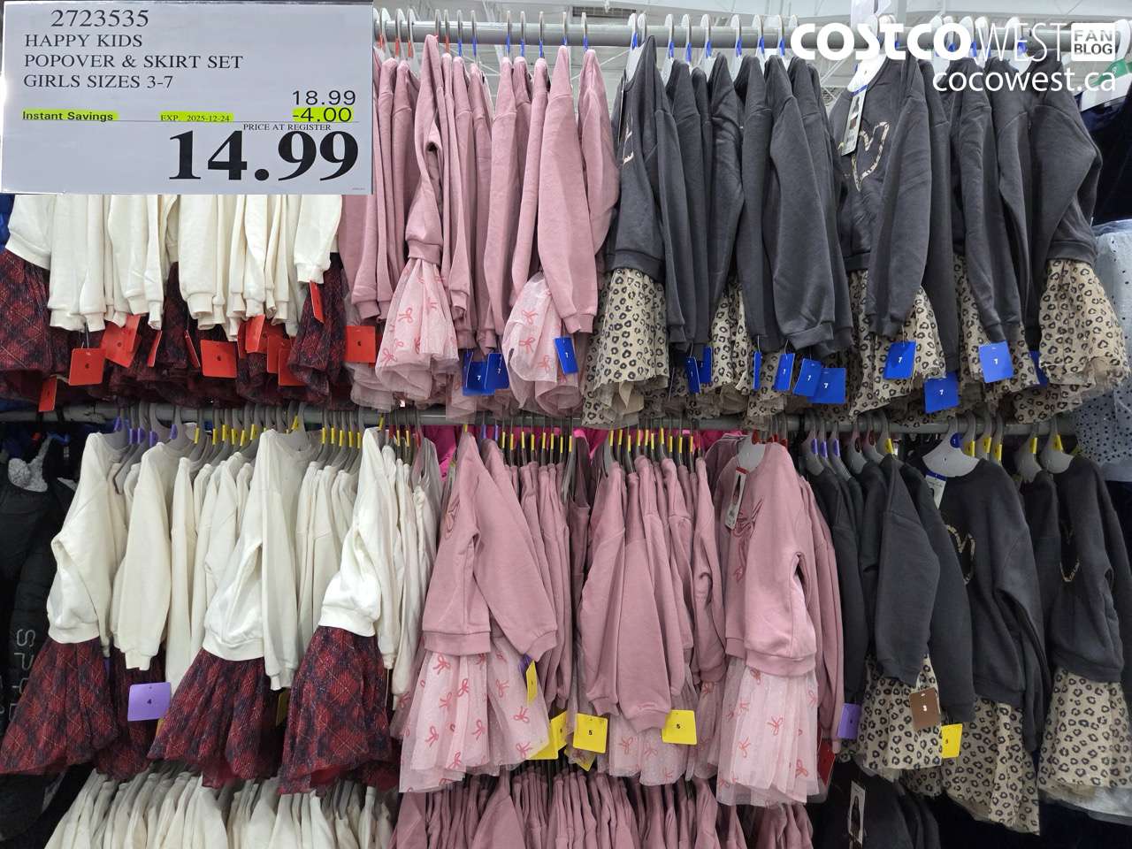2723535 HAPPY KIDS POPOVER & SKIRT SET GIRLS SIZES 3-7 ($4.00 INSTANT SAVINGS EXPIRES ON 2025-12-24) $14.99