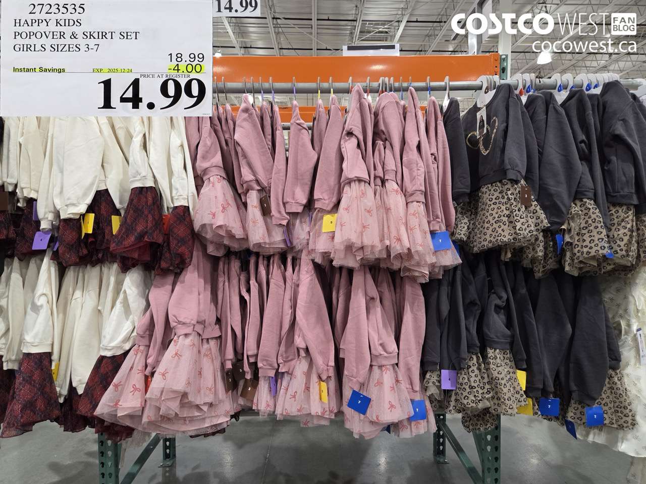 2723535 HAPPY KIDS POPOVER & SKIRT SET GIRLS SIZES 3-7 ($4.00 INSTANT SAVINGS EXPIRES ON 2025-12-24) $14.99