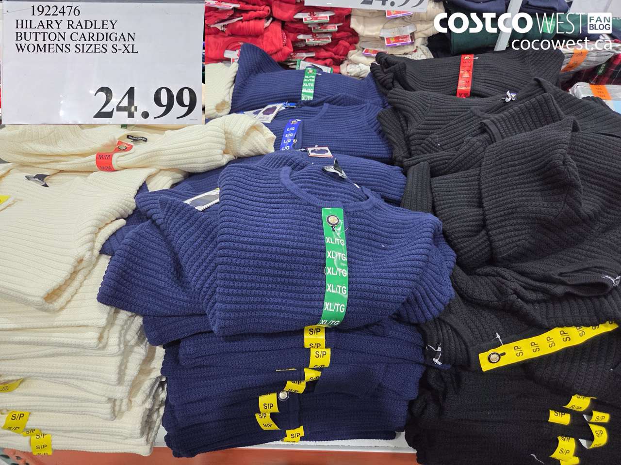 1922476 HILARY RADLEY BUTTON CARDIGAN WOMENS SIZES S-XL $24.99