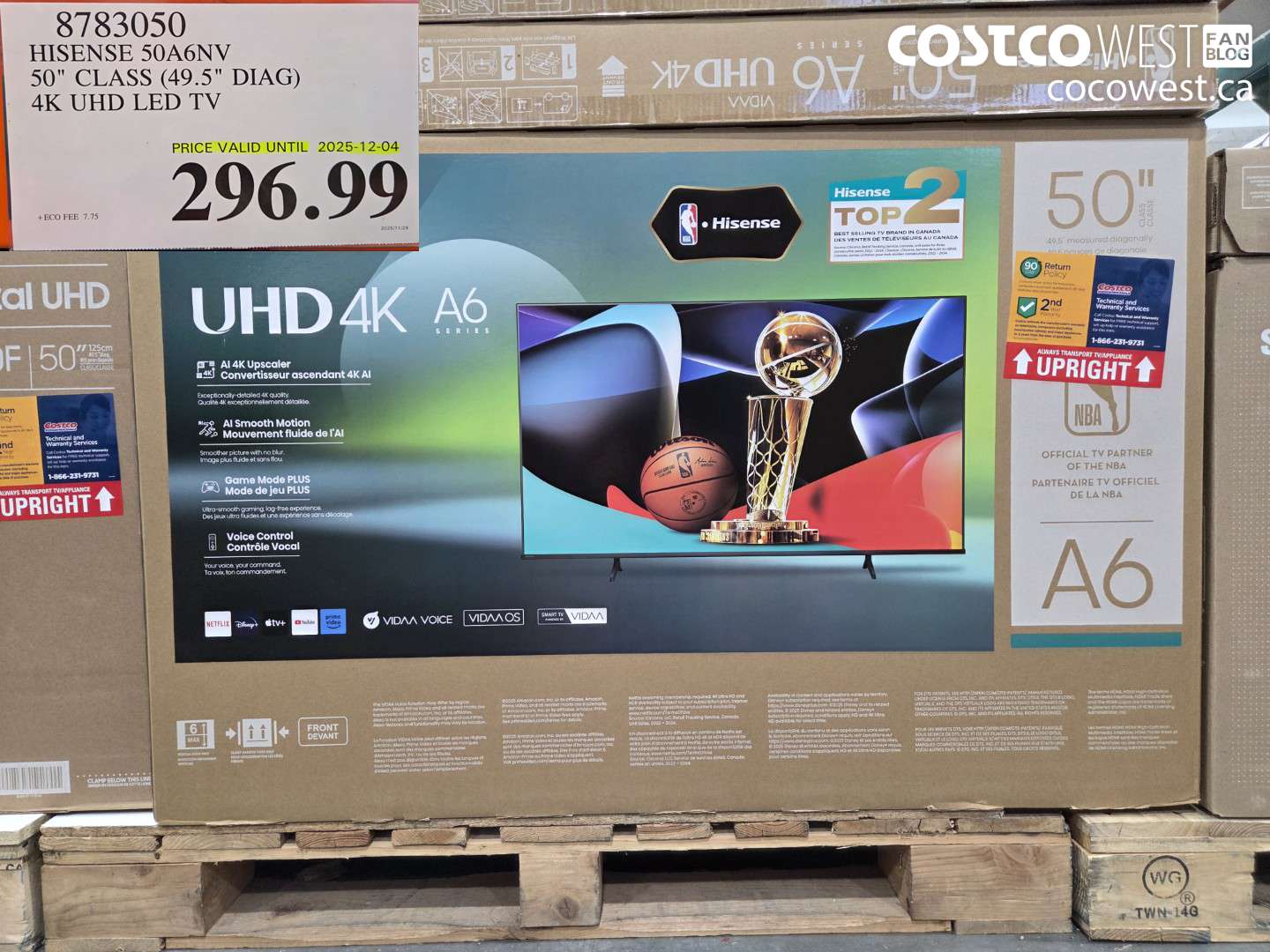 8783050 HISENSE 50A6NV 50