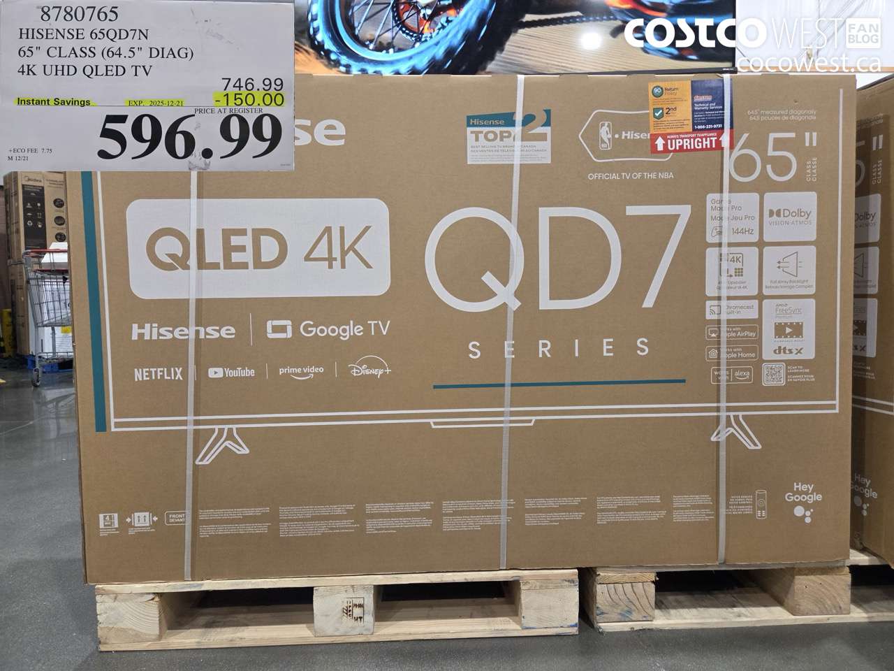 8780765 HISENSE 65QD7N 65