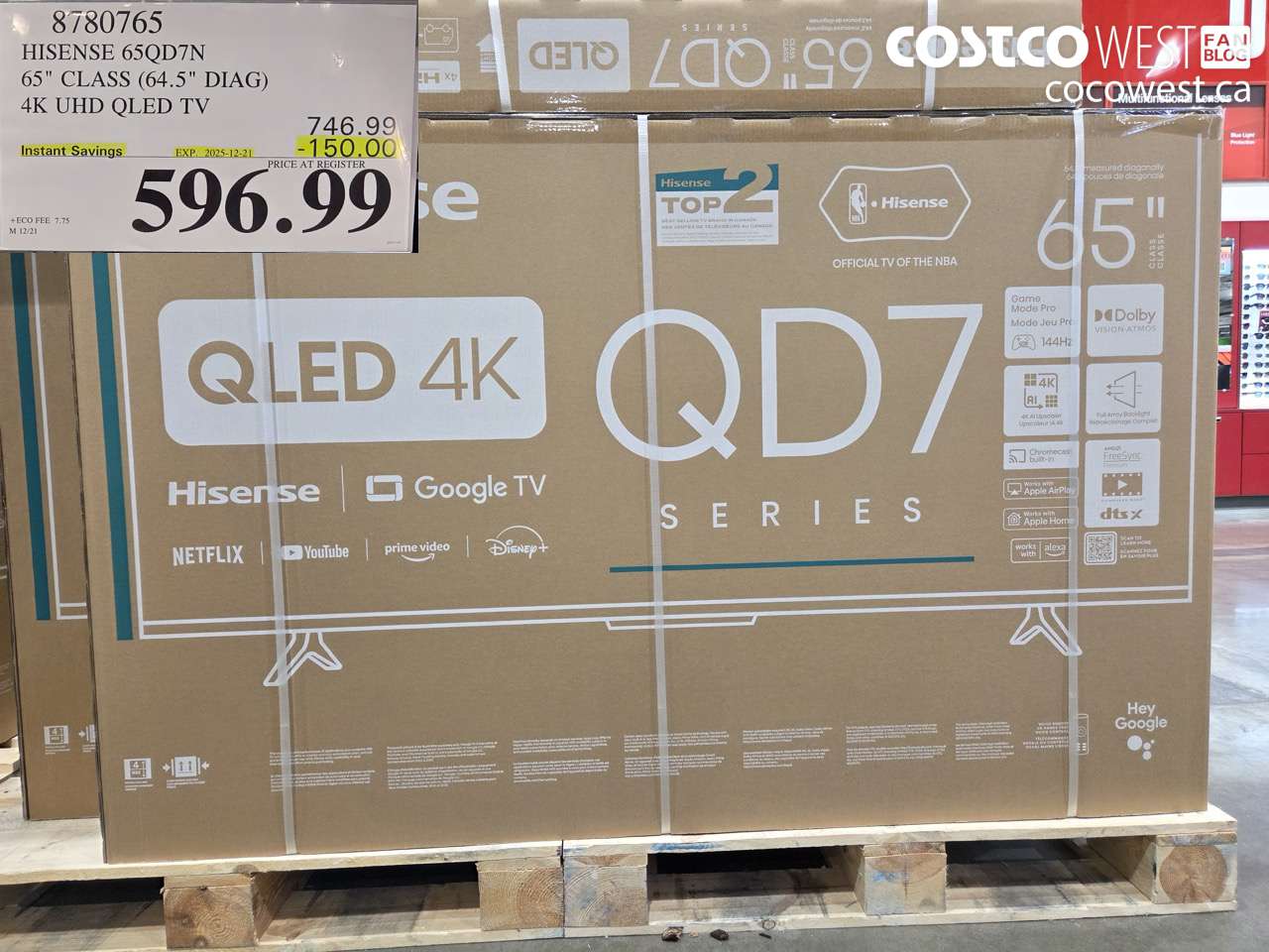 8780765 HISENSE 65QD7N 65