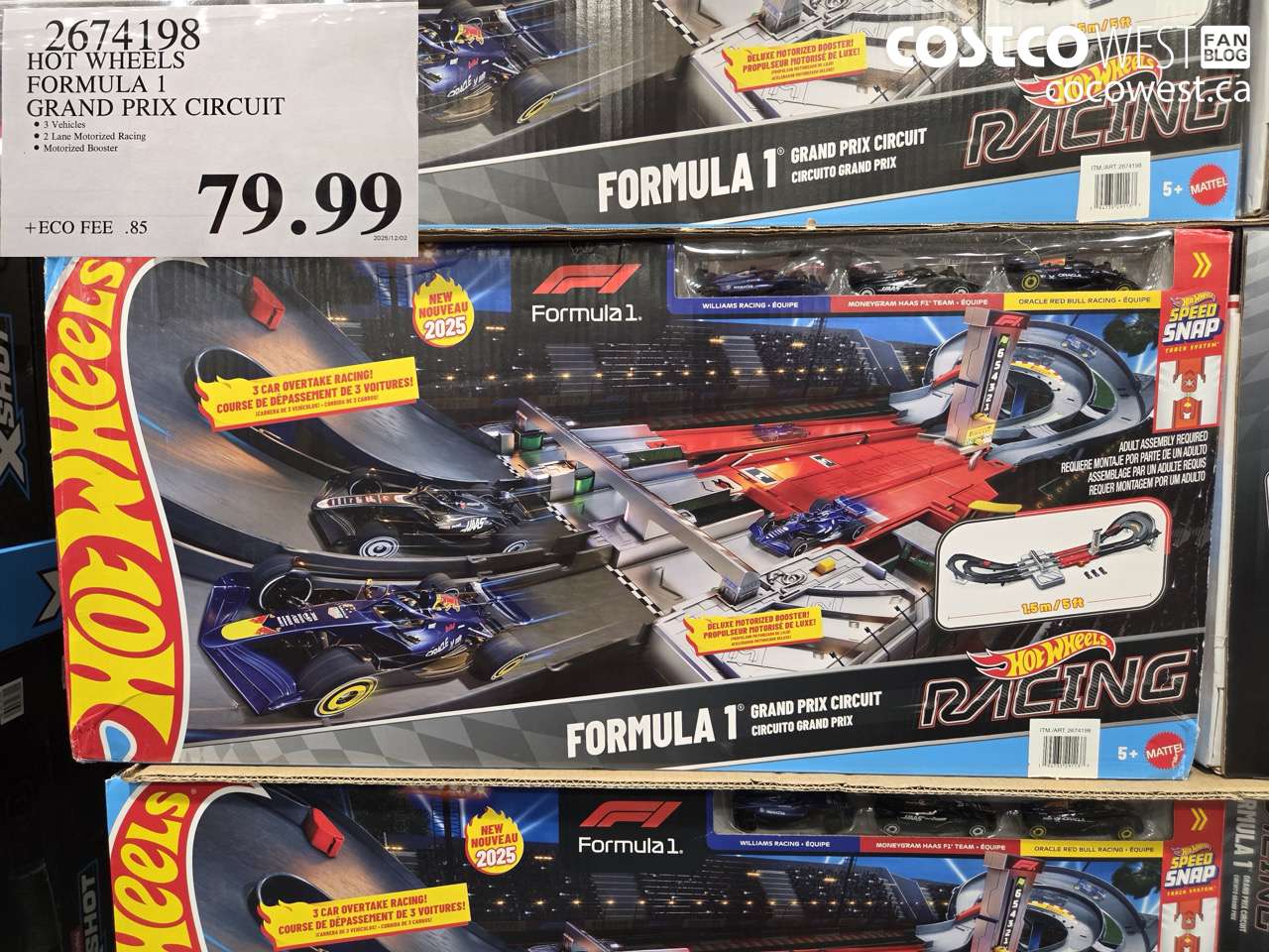 2674198 HOT WHEELS FORMULA 1 GRAND PRIX CIRCUIT $79.99