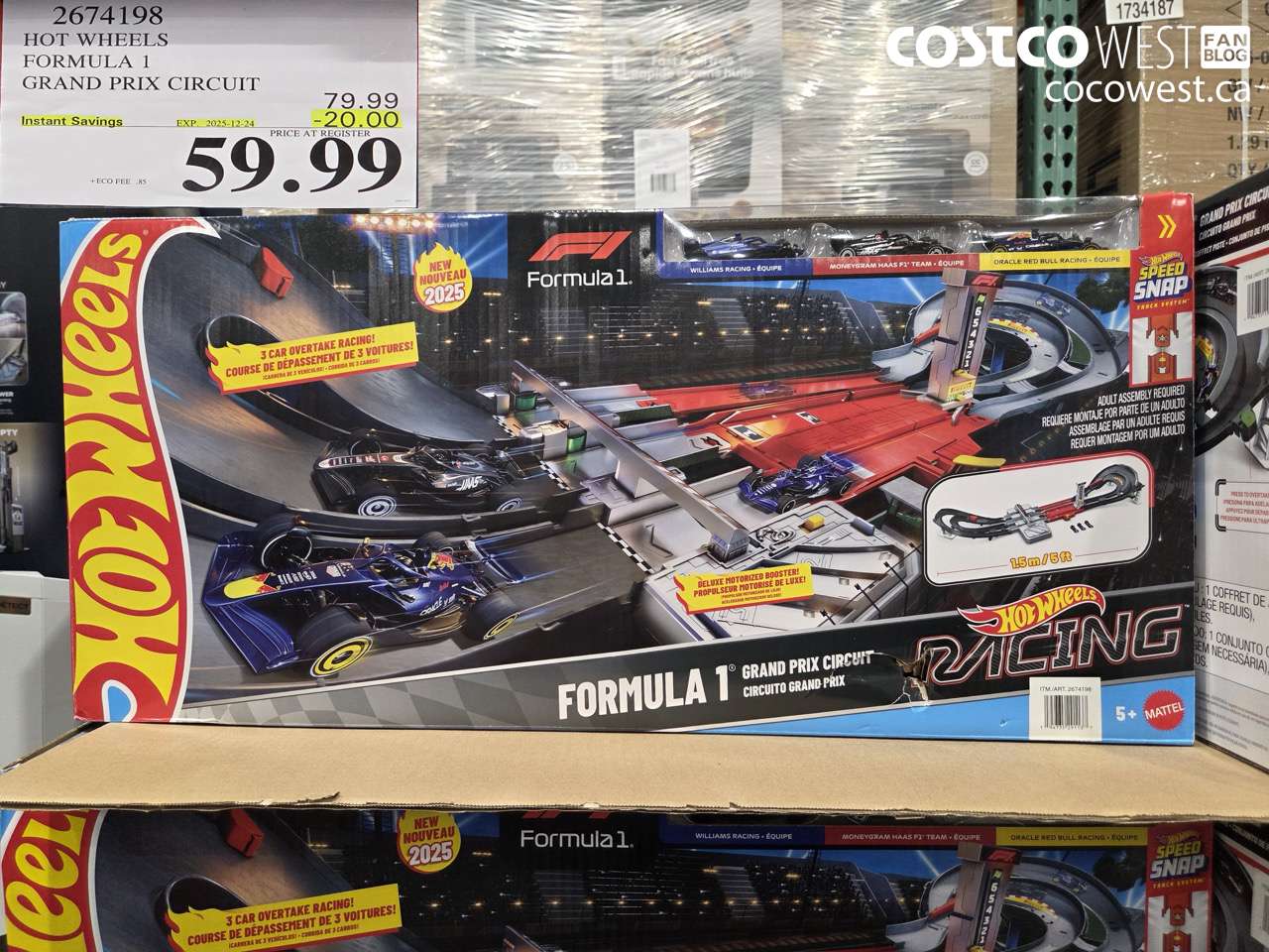 2674198 HOT WHEELS FORMULA 1 GRAND PRIX CIRCUIT ($20.00 INSTANT SAVINGS EXPIRES ON 2025-12-24) $59.99