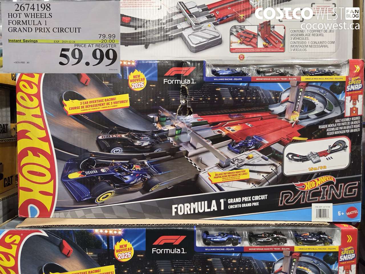 2674198 HOT WHEELS FORMULA 1 GRAND PRIX CIRCUIT ($20.00 INSTANT SAVINGS EXPIRES ON 2025-12-24) $59.99