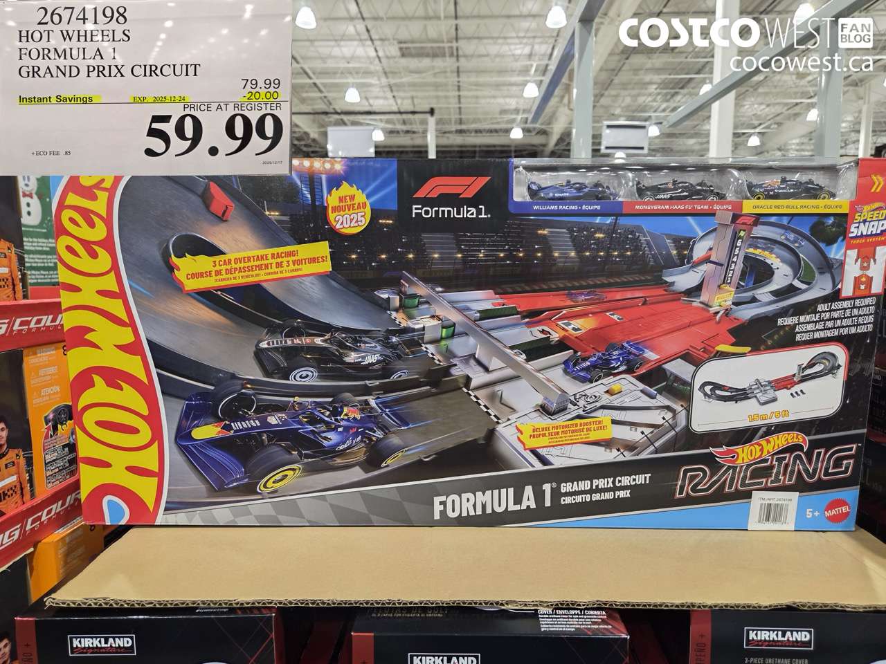 2674198 HOT WHEELS FORMULA 1 GRAND PRIX CIRCUIT ($20.00 INSTANT SAVINGS EXPIRES ON 2025-12-24) $59.99
