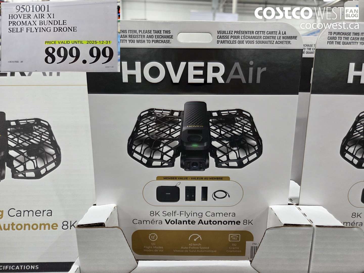 9501001 HOVERAIR X1 PROMAX 8K FLYING ACTION CAM DRONE BUNDLE ($100.00 INSTANT SAVINGS EXPIRES ON 2025-12-31) $899.99