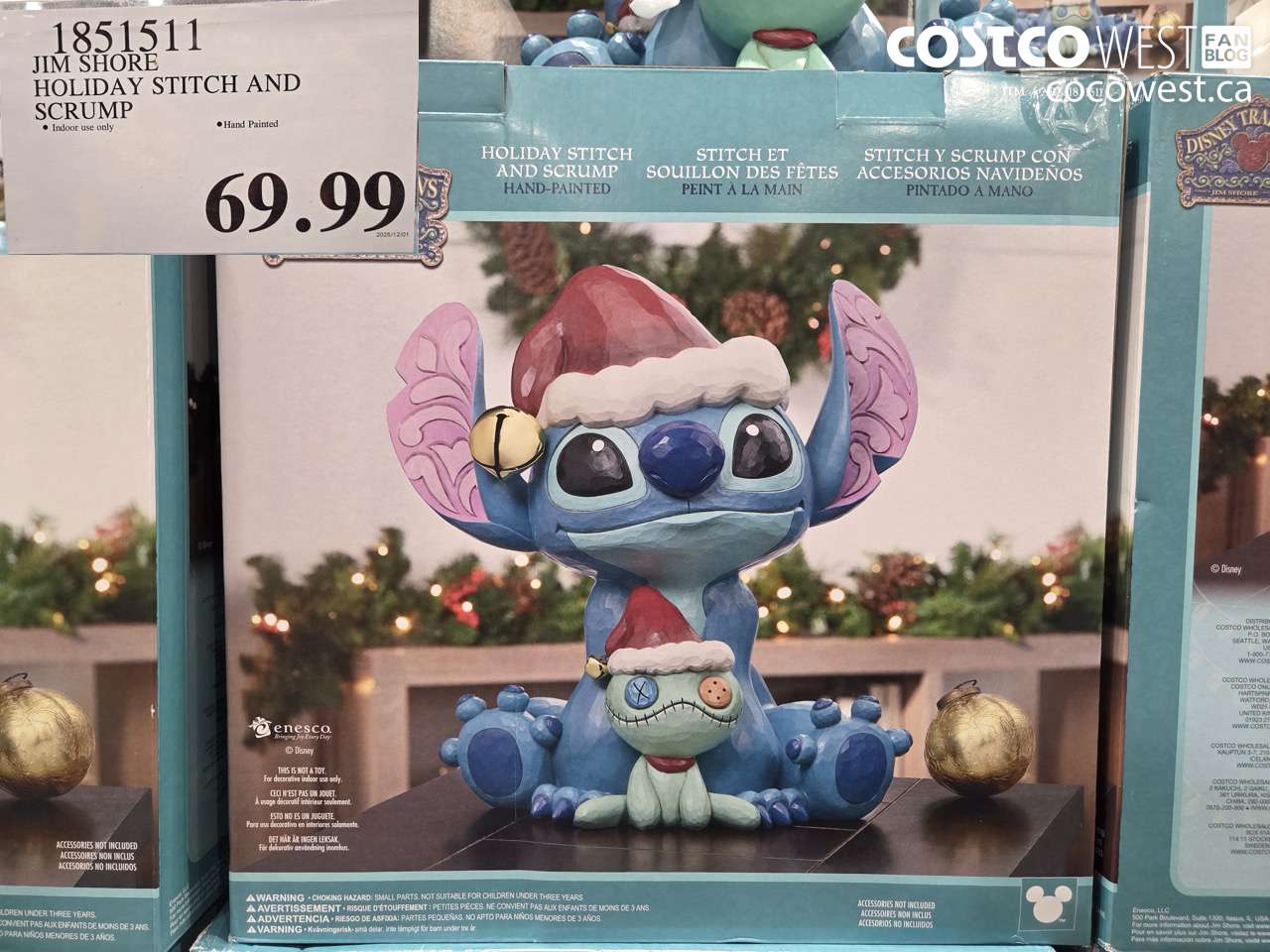 1851511 JIM SHORE HOLIDAY STITCH AND SCRUMP $69.99