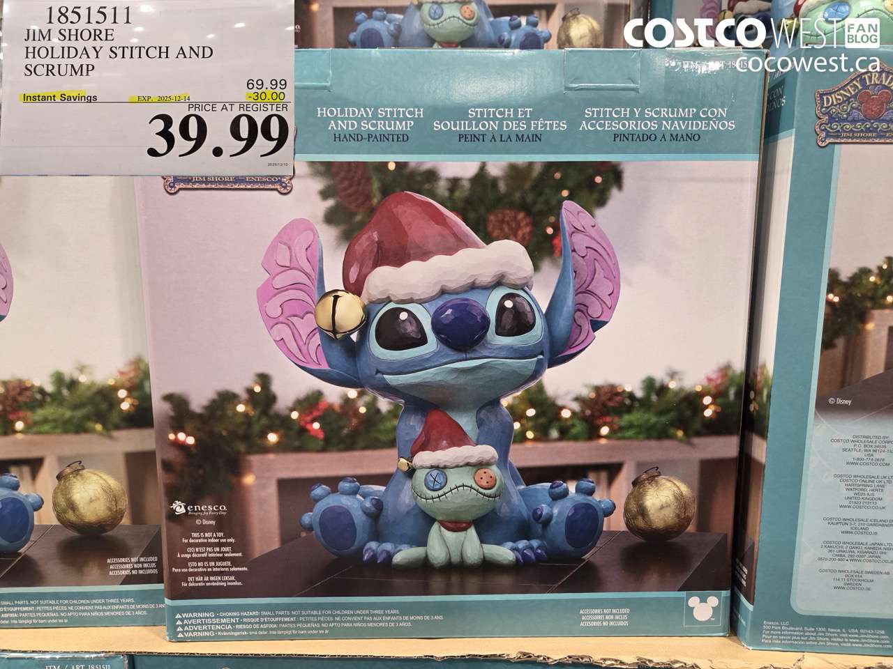 1851511 JIM SHORE HOLIDAY STITCH AND SCRUMP ($30.00 INSTANT SAVINGS EXPIRES ON 2025-12-14) $39.99