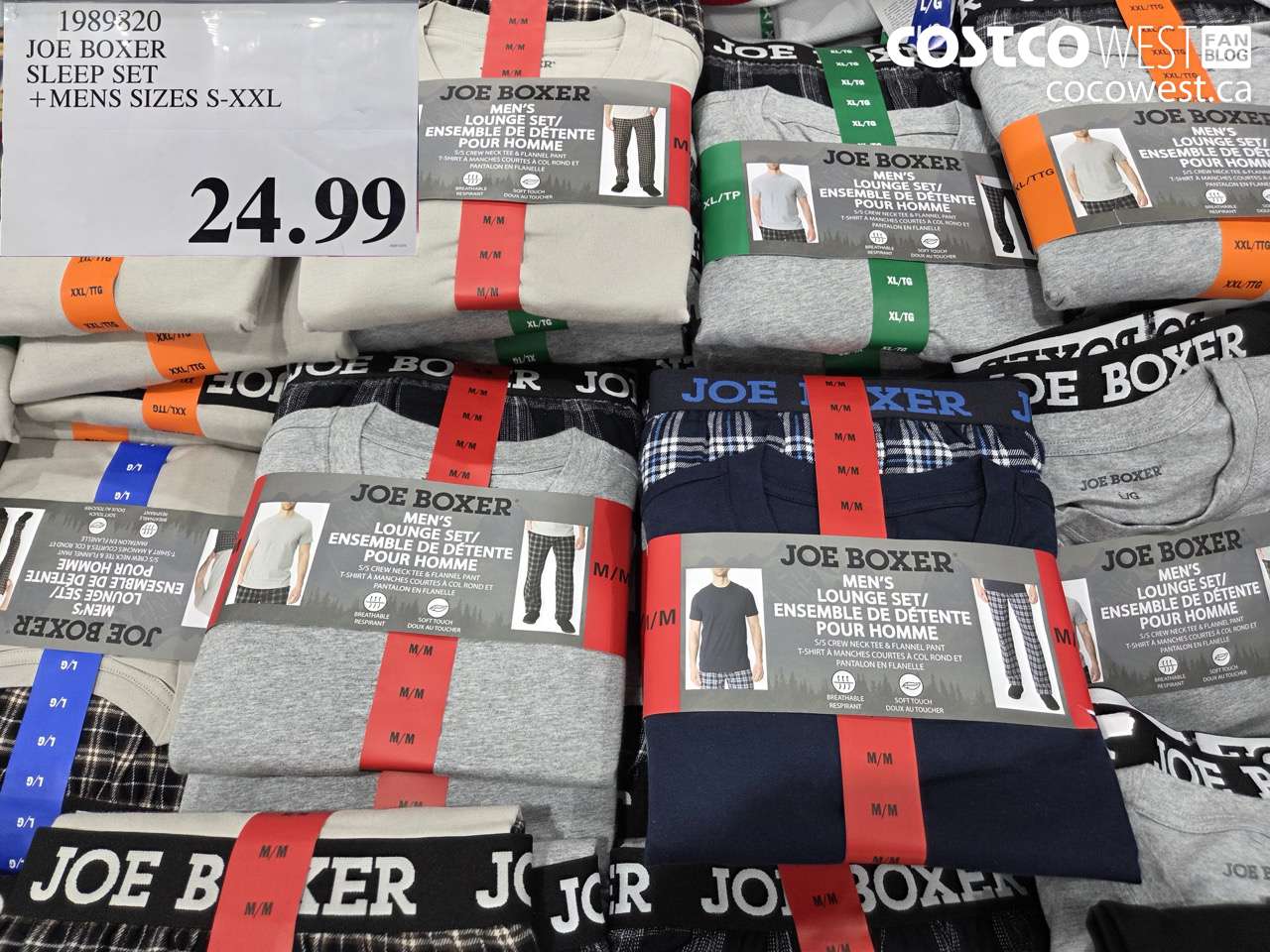 1989820 JOE BOXER SLEEP SET MENS SIZES S-XXL $24.99