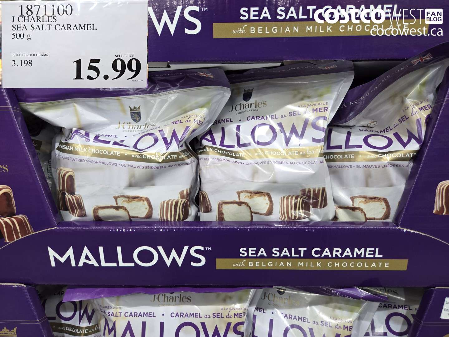 1871100 J CHARLES SEA SALT CARAMEL 500 g $15.99