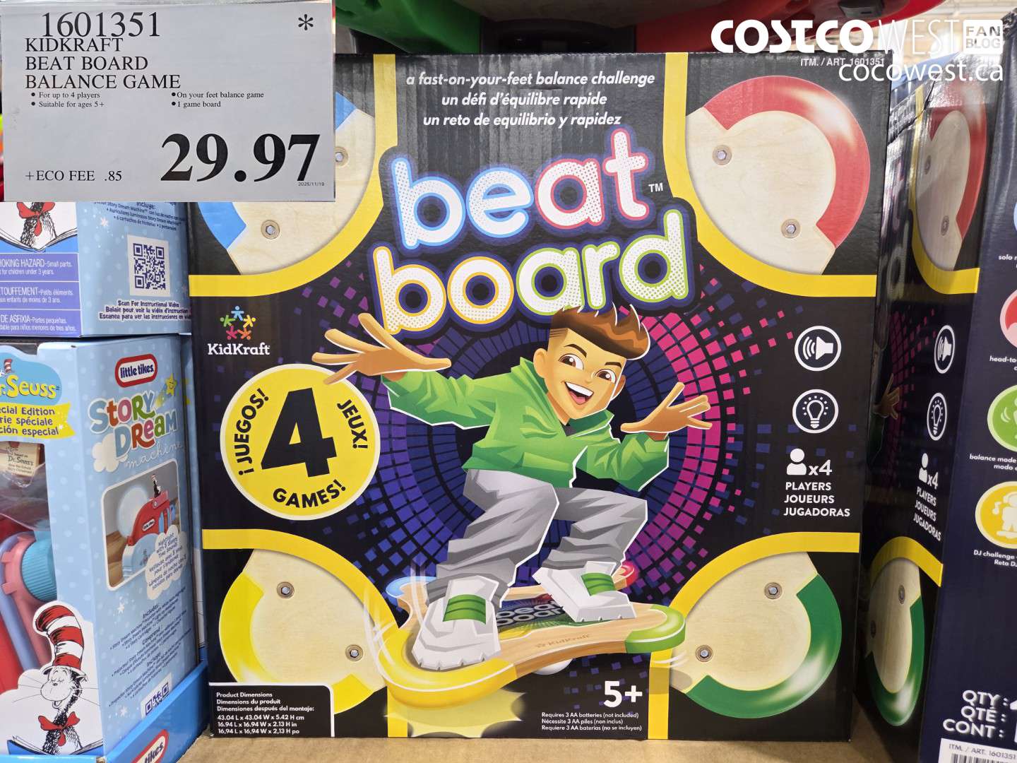 1601351 KIDKRAFT BEAT BOARD BALANCE GAME $29.97