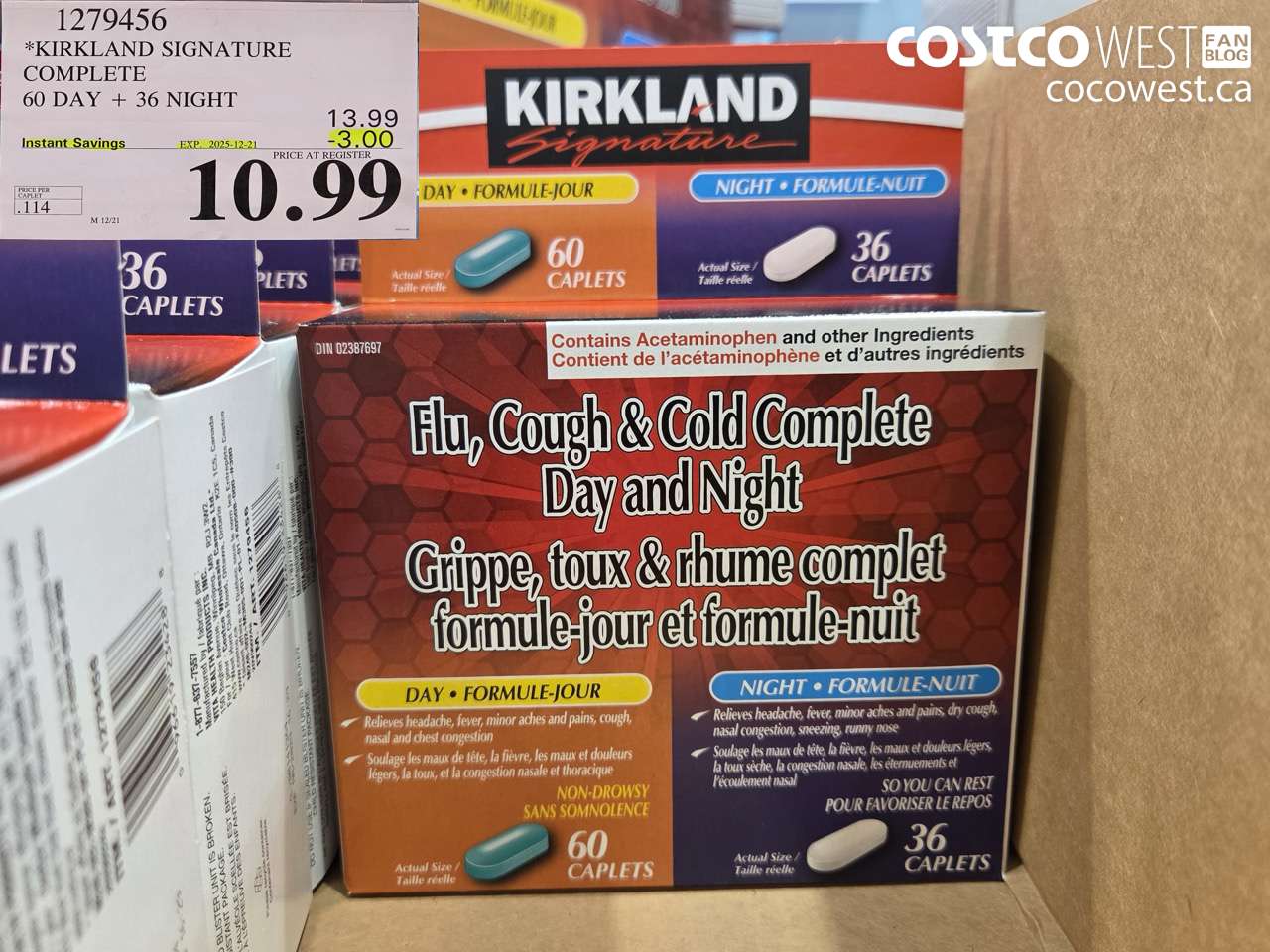 1279456 KIRKLAND SIGNATURE COMPLETE 60 DAY + 36 NIGHT ($3.00 INSTANT SAVINGS EXPIRES ON 2025-12-21) $10.99