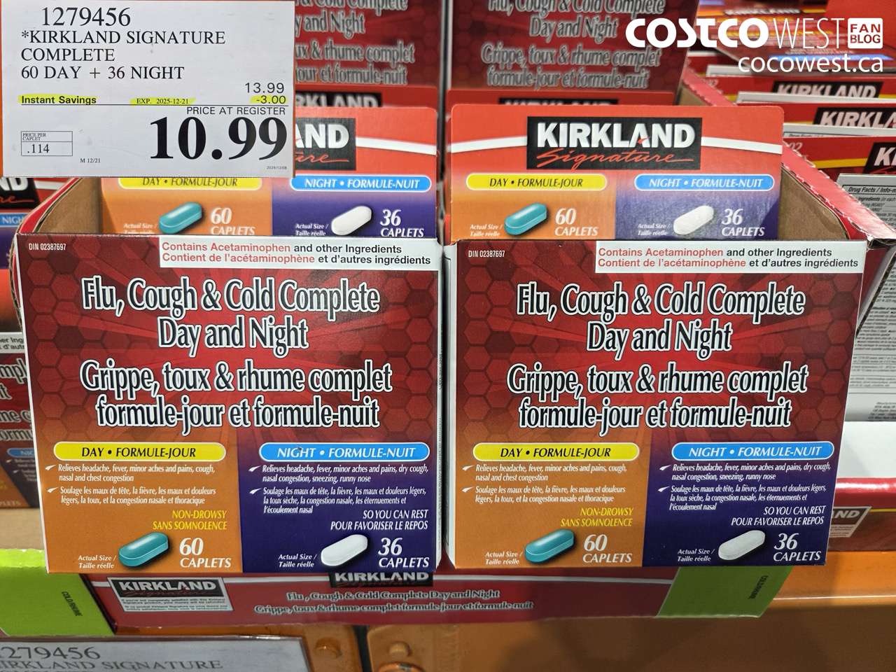 1279456 KIRKLAND SIGNATURE COMPLETE 60 DAY + 36 NIGHT ($3.00 INSTANT SAVINGS EXPIRES ON 2025-12-21) $10.99