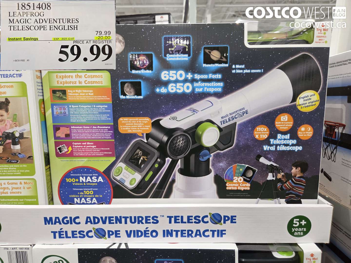 1851408 LEAPFROG MAGIC ADVENTURES TELESCOPE ENGLISH ($20.00 INSTANT SAVINGS EXPIRES ON 2025-12-07) $59.99