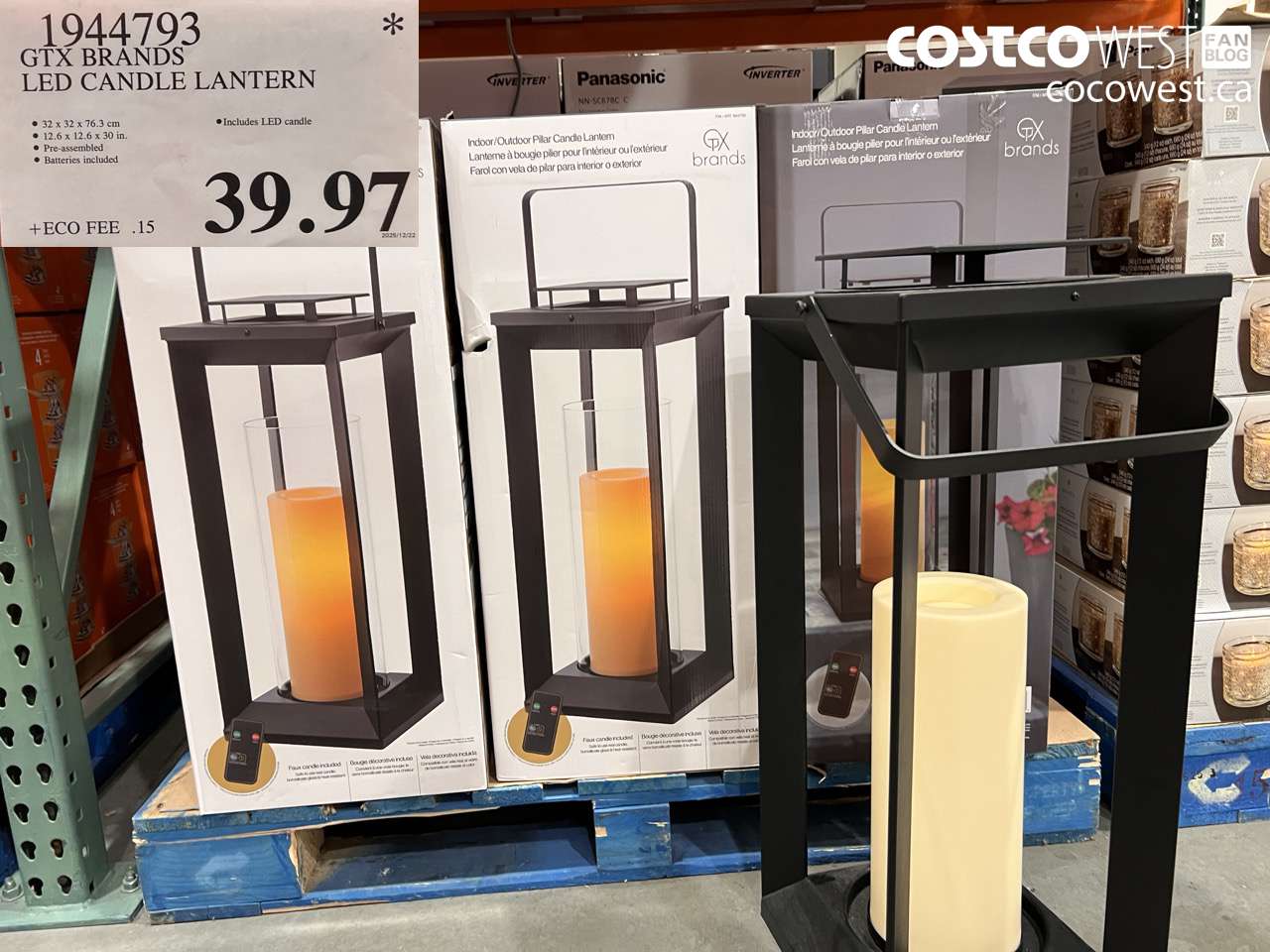 1944793 LED CANDLE LANTERN $39.97