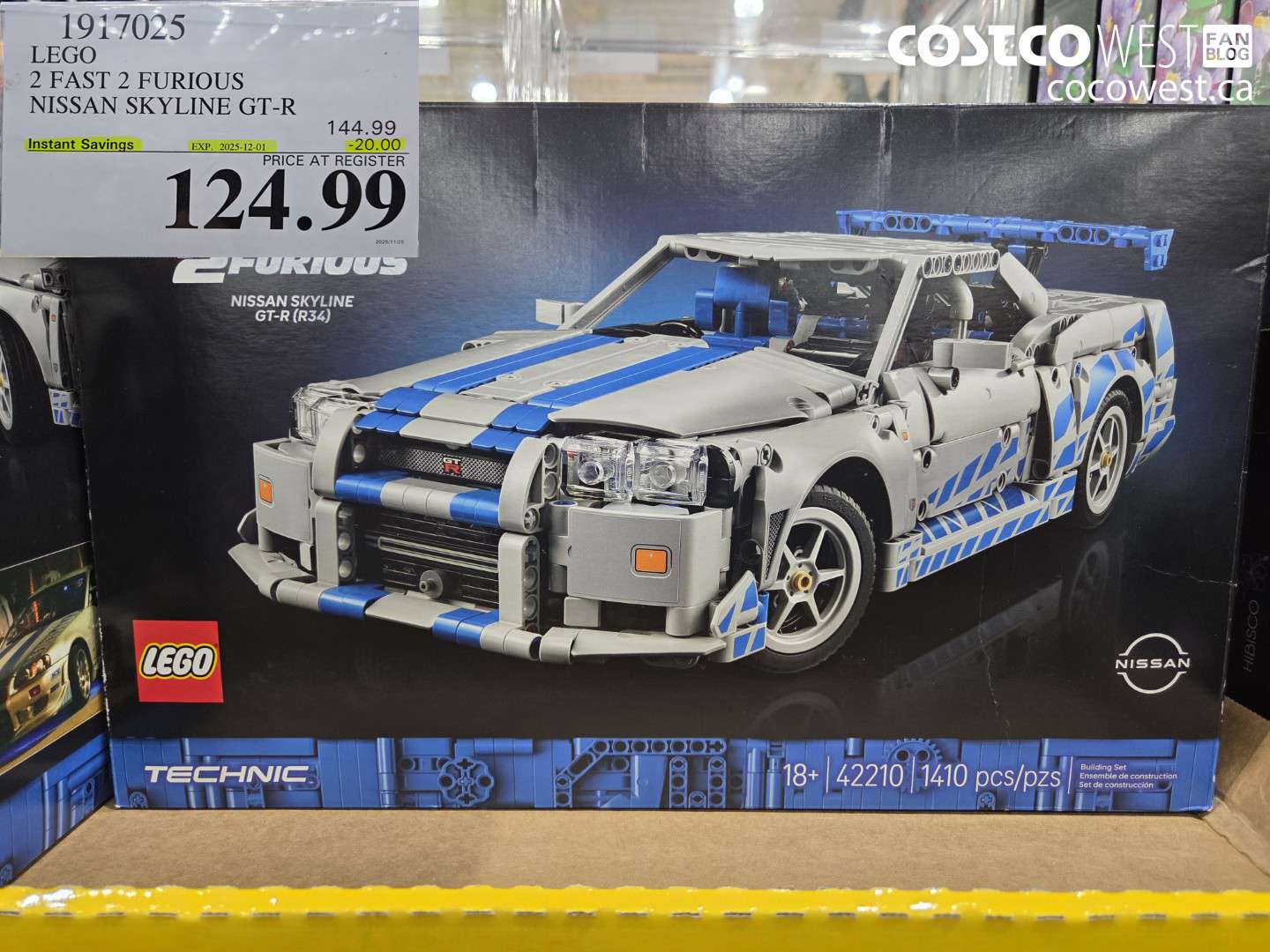 1917025 LEGO 2 FAST 2 FURIOUS NISSAN SKYLINE GT-R ($20.00 INSTANT SAVINGS EXPIRES ON 2025-12-01) $124.99