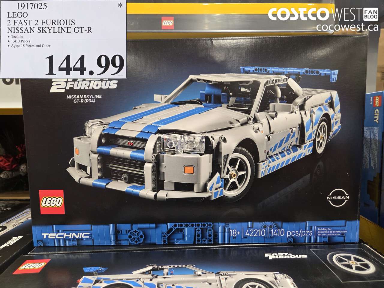 1917025 LEGO 2 FAST 2 FURIOUS NISSAN SKYLINE GT-R $144.99